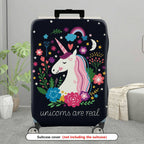 1-Piece Unicorn Floral Star Moon Heart Rainbow  Suitcase Luggage Cover, Stretch Protective Sleeve