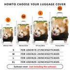 1-Piece Red Panda Cute Animal Wildlife Nature Fun  Suitcase Luggage Cover, Stretch Protective Sleeve