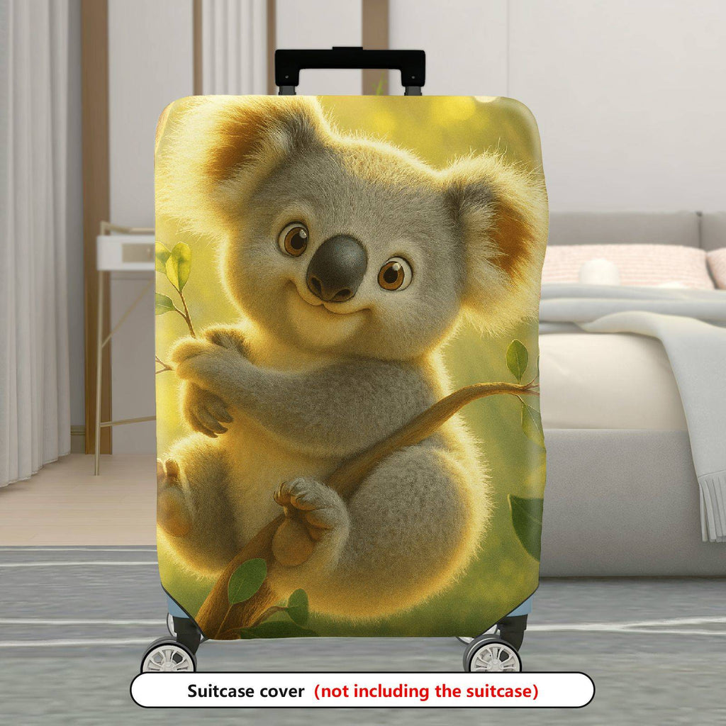 1-Piece Cute Koala Tree Forest Nature  Suitcase Luggage Cover, Stretch Protective Sleeve