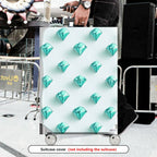 1-Piece Diamond Geometric Pattern Turquoise Blue White Chic  Suitcase Luggage Cover, Stretch Protective Sleeve