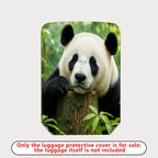 1-Piece Panda Forest Nature Wildlife Cute Animal  Suitcase Luggage Cover, Stretch Protective Sleeve
