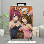 1-Piece Anime Bunny Girl Bar Lounge  Character Decorative  Suitcase Luggage Cover, Stretch Protective Sleeve