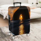 1-Piece Sunset Ocean Arch Nature Landscape Scenic Evening  Suitcase Luggage Cover, Stretch Protective Sleeve
