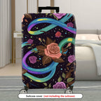 1-Piece Floral Galaxy Star Rose Nature Chic  Suitcase Luggage Cover, Stretch Protective Sleeve