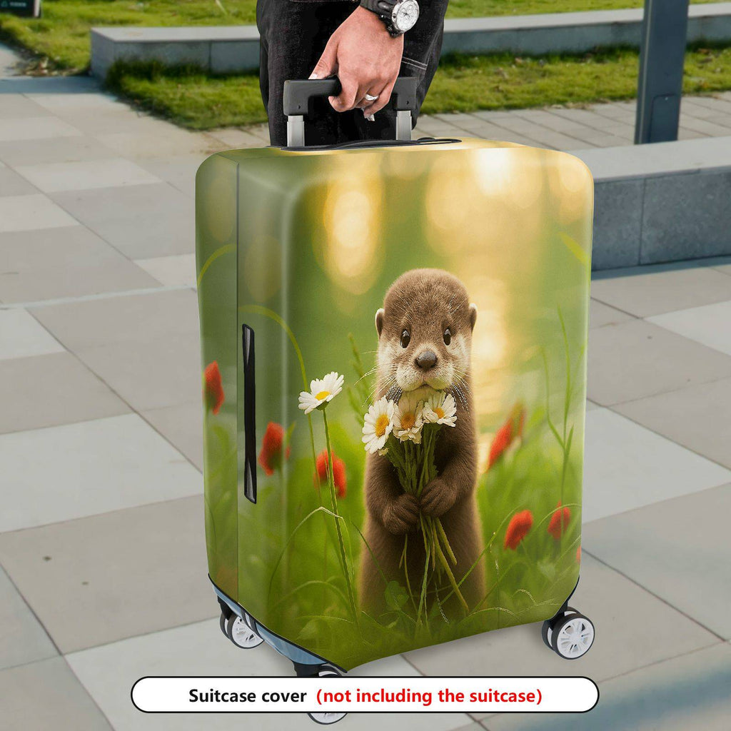 1-Piece Nature Animal Flower Forest Cute  Suitcase Luggage Cover, Stretch Protective Sleeve