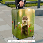 1-Piece Nature Animal Flower Forest Cute  Suitcase Luggage Cover, Stretch Protective Sleeve