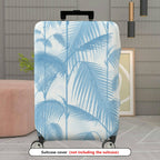 1-Piece Blue Palm Tree Tropical Nature Landscape Artistic Pattern  Suitcase Luggage Cover, Stretch Protective Sleeve