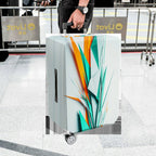 1-Piece Geometric Abstract Modern Colorful Vibrant Artistic  Suitcase Luggage Cover, Stretch Protective Sleeve