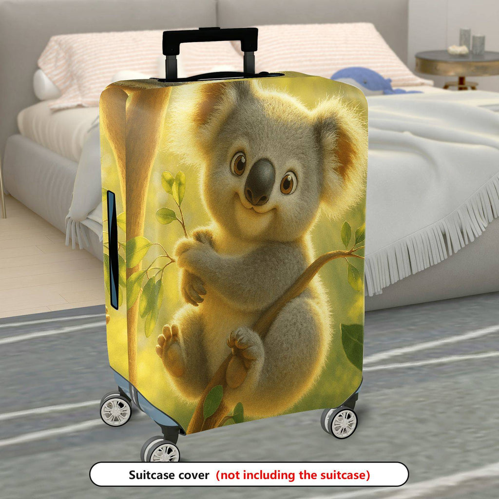 1-Piece Cute Koala Tree Forest Nature  Suitcase Luggage Cover, Stretch Protective Sleeve