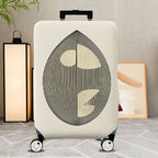 1-Piece Geometric Abstract Black White Minimalist Art Chic Modern  Suitcase Luggage Cover, Stretch Protective Sleeve