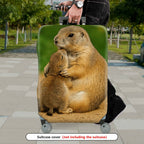 1-Piece Prairie Dog Animal Hug Cute Wildlife Nature Love  Suitcase Luggage Cover, Stretch Protective Sleeve