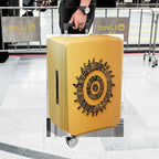 1-Piece Tribal Ethnic Geometric Sun Abstract  Suitcase Luggage Cover, Stretch Protective Sleeve