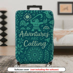 1-Piece Adventure Tribal Nature Floral Pattern  Suitcase Luggage Cover, Stretch Protective Sleeve