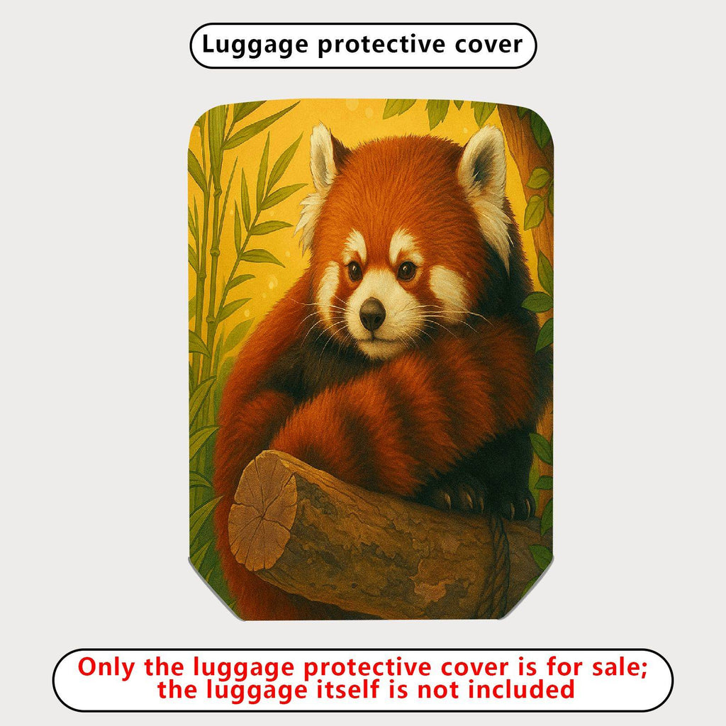 1-Piece Red Panda Forest Nature Wildlife Animal Cute  Suitcase Luggage Cover, Stretch Protective Sleeve