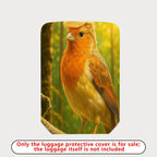 1-Piece Bird Nature Forest Art Cute Animal Wildlife  Suitcase Luggage Cover, Stretch Protective Sleeve