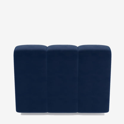 Canapé modulable en velours bleu marine Hélène