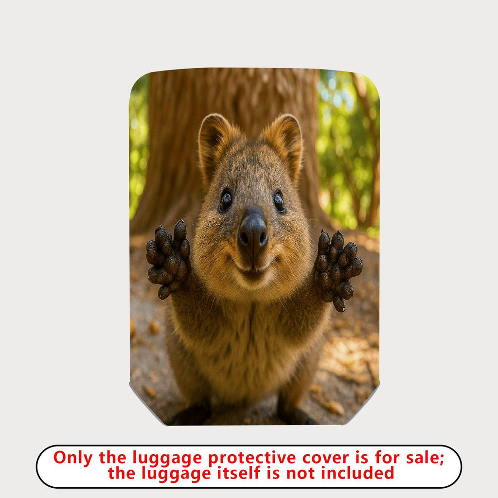 1-Piece Quokka Animal Nature Cuteness Forest Joy  Suitcase Luggage Cover, Stretch Protective Sleeve