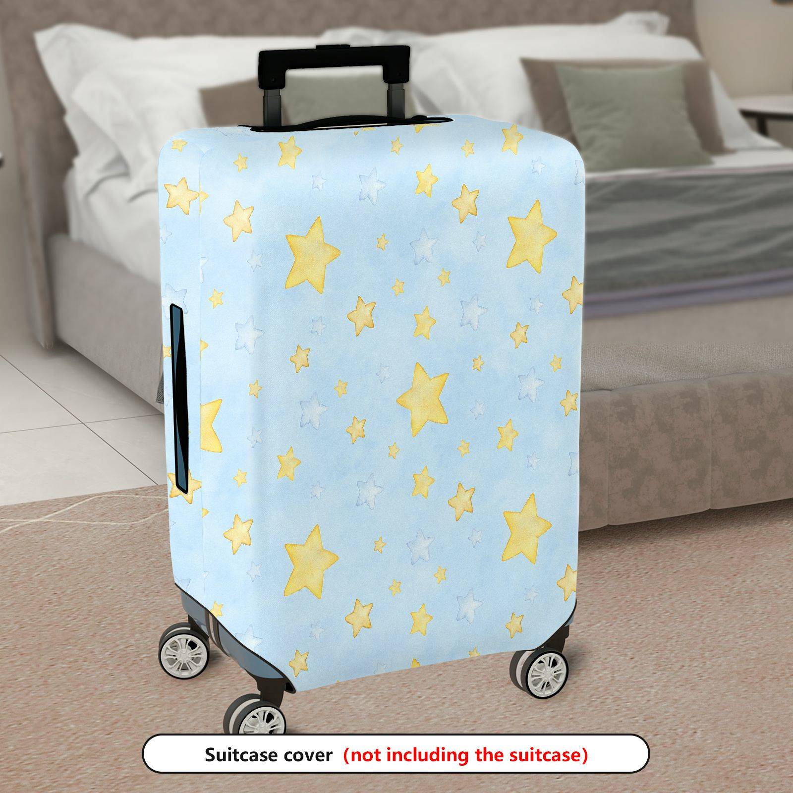 1-Piece Starry Night Sky Universe Cosmic Celestial Astral  Suitcase Luggage Cover, Stretch Protective Sleeve