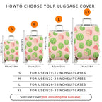 1-Piece Cute Watermelon Pink Fun Cheerful Playful  Suitcase Luggage Cover, Stretch Protective Sleeve