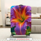 1-Piece Flower Pattern Colorful Artistic Vibrant Nature Beautiful  Suitcase Luggage Cover, Stretch Protective Sleeve