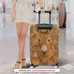 1-Piece Donkey Animal Nature Wilderness Art Cute  Suitcase Luggage Cover, Stretch Protective Sleeve