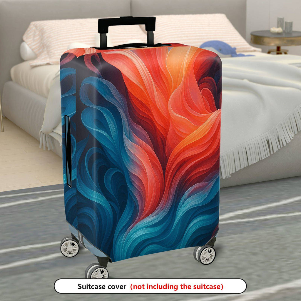 1-Piece Abstract Vibrant Colorful Artistic Modern Stylish  Suitcase Luggage Cover, Stretch Protective Sleeve