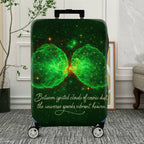 1-Piece Universe Celestial Cosmic Abstract Quote  Suitcase Luggage Cover, Stretch Protective Sleeve