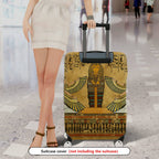 1-Piece Ancient Egyptian Hieroglyphics Pharaoh Cultural Art Deco  Suitcase Luggage Cover, Stretch Protective Sleeve