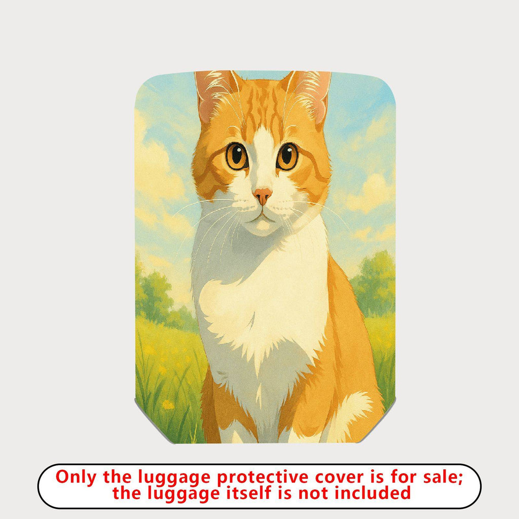 1-Piece Cute Animal  Artistic Pastoral Summer  Suitcase Luggage Cover, Stretch Protective Sleeve