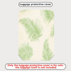 1-Piece Green Leaf Pattern Tropical Nature Travel Holiday  Suitcase Luggage Cover, Stretch Protective Sleeve