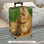 1-Piece Prairie Dog Animal Hug Cute Wildlife Nature Love  Suitcase Luggage Cover, Stretch Protective Sleeve