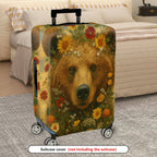 1-Piece Animal Flower Nature Wildlife Art Vintage  Suitcase Luggage Cover, Stretch Protective Sleeve