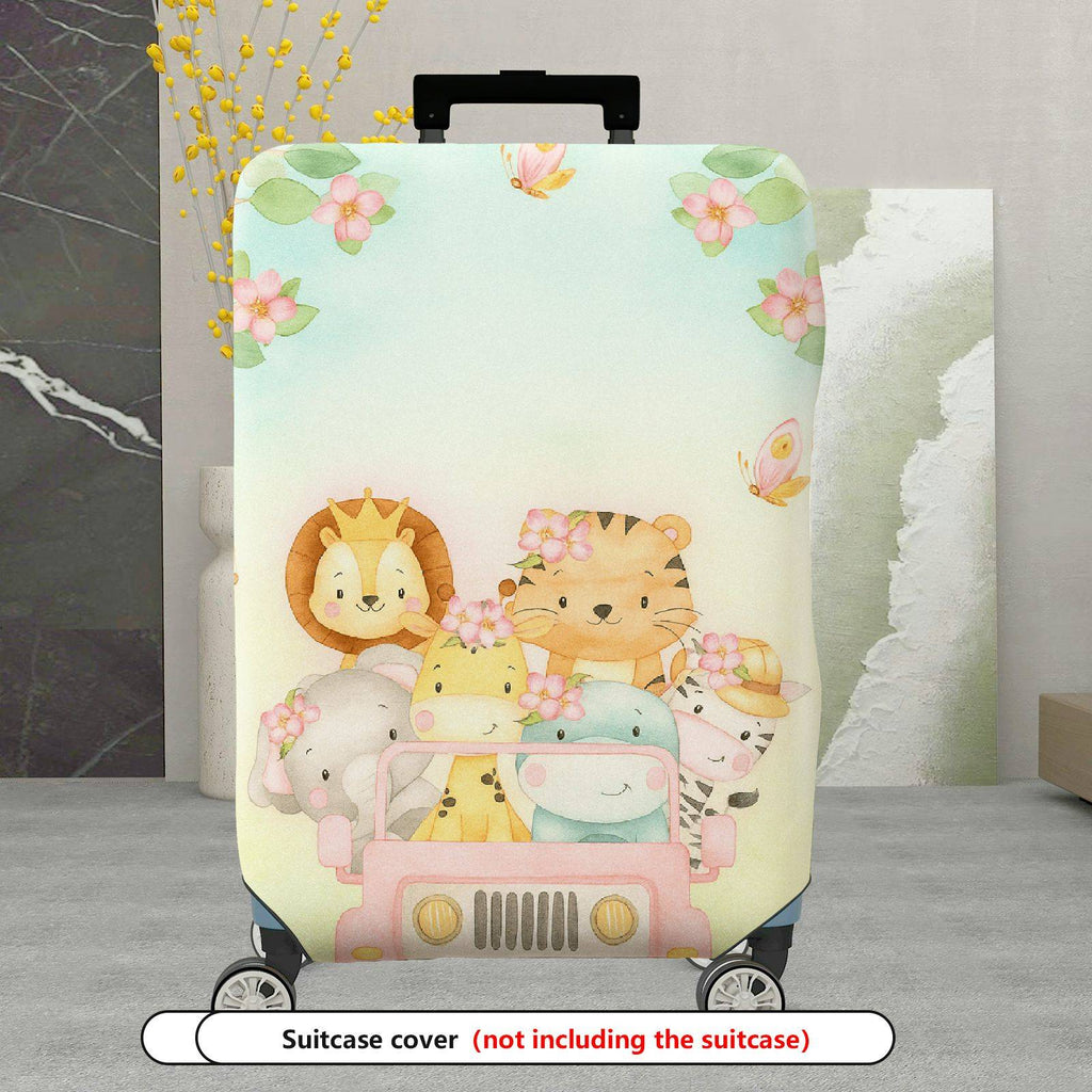 1-Piece Animal Flower Tree Car Butterfly  Suitcase Luggage Cover, Stretch Protective Sleeve
