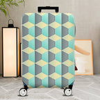 1-Piece Geometric Pattern Colorful Modern Stylish Trendy Artistic  Suitcase Luggage Cover, Stretch Protective Sleeve