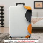 1-Piece Abstract Geometric Colorful Circle Art Pattern  Suitcase Luggage Cover, Stretch Protective Sleeve