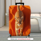 1-Piece Wildlife Animal Desert Landscape Orange Nature Stylish  Suitcase Luggage Cover, Stretch Protective Sleeve