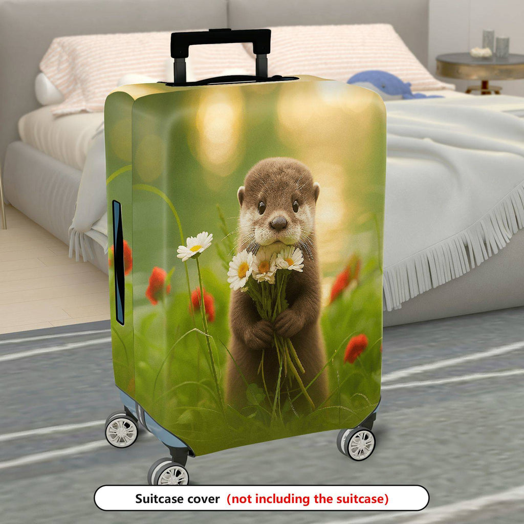 1-Piece Nature Animal Flower Forest Cute  Suitcase Luggage Cover, Stretch Protective Sleeve