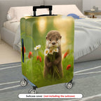 1-Piece Nature Animal Flower Forest Cute  Suitcase Luggage Cover, Stretch Protective Sleeve
