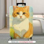 1-Piece Cute Animal  Artistic Pastoral Summer  Suitcase Luggage Cover, Stretch Protective Sleeve