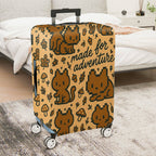 1-Piece Adventure Cat Nature Fun Playful  Suitcase Luggage Cover, Stretch Protective Sleeve