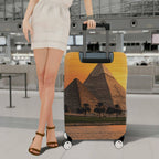 1-Piece Egypt Pyramid Sunset Desert Landscape Travel  Suitcase Luggage Cover, Stretch Protective Sleeve