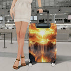 1-Piece Sunset Mountain Waterfall Fantasy Nature Landscape  Suitcase Luggage Cover, Stretch Protective Sleeve