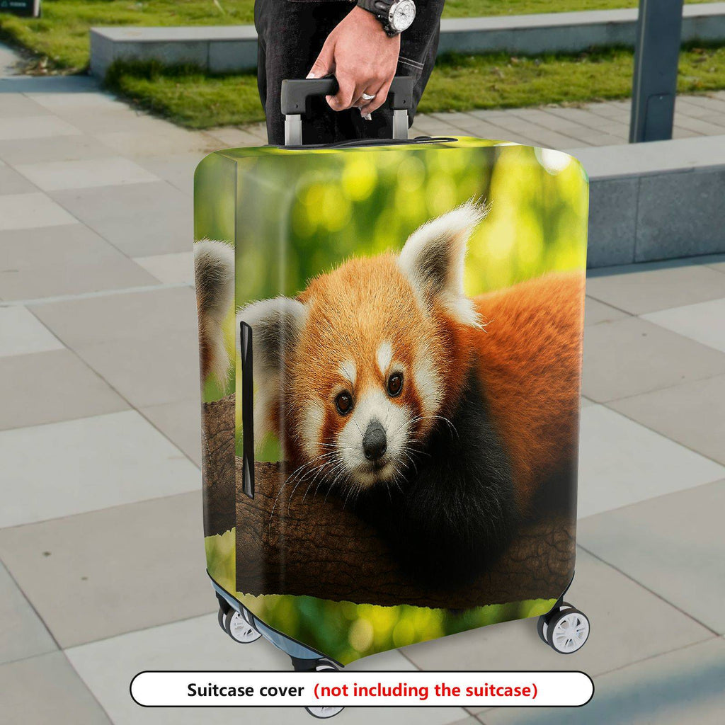 1-Piece Red Panda Animal Nature Wildlife Cute Forest  Suitcase Luggage Cover, Stretch Protective Sleeve
