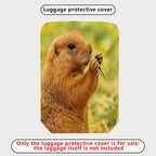 1-Piece Brown Animal Nature Wildlife Cute Prairie Dog  Suitcase Luggage Cover, Stretch Protective Sleeve