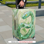 1-Piece Geometric Snake Mosaic Pattern Artistic Stylish Unique  Suitcase Luggage Cover, Stretch Protective Sleeve