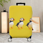 1-Piece Yellow Puffin Bird Animal  Cute Fun  Suitcase Luggage Cover, Stretch Protective Sleeve