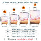 1-Piece Autumn Sunset Nature Landscape Mountain Tree  Suitcase Luggage Cover, Stretch Protective Sleeve