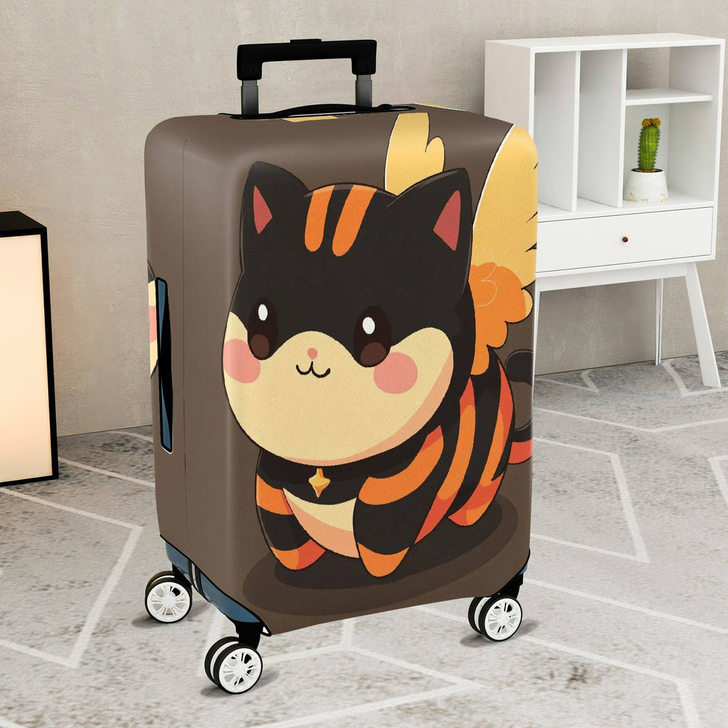 1-Piece Animal Striped Cute Decorative Colorful  Suitcase Luggage Cover, Stretch Protective Sleeve