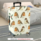 1-Piece Bird Nature Christmas Holiday Decorative  Suitcase Luggage Cover, Stretch Protective Sleeve