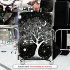 1-Piece Mystical Cosmic Tree Lunar Stars Planet  Suitcase Luggage Cover, Stretch Protective Sleeve